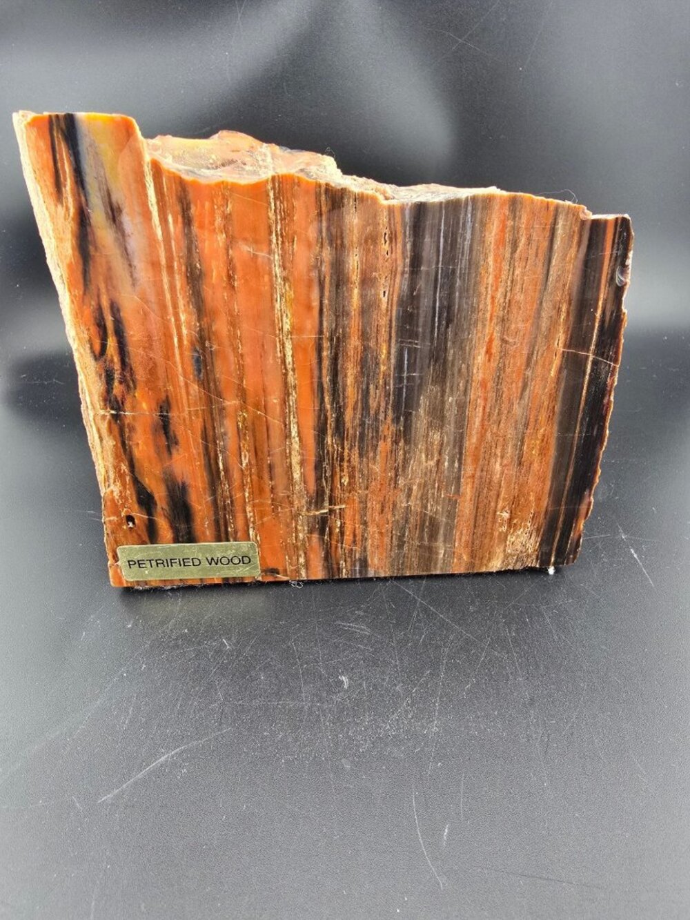 Petrified Wood Fossil Specimen With Rich Red & Black Hues, Polished/Raw -2.1 lbs - Picture 10 of 16